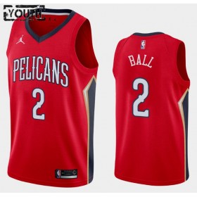 Dres New Orleans Pelicans Lonzo Ball 2 2020-21 Jordan Brand Statement Edition Swingman - Dječji